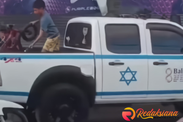 Mobil Bergambar Bendera Israel Viral di Bali