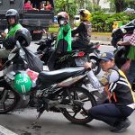 Tegas, Sembilan Sepeda Motor Ditarik Petugas di Setiabudi Kota